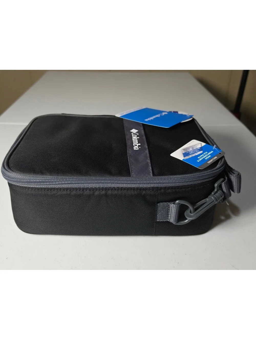 Columbia Black Soft Lunch Box Cooler Bag